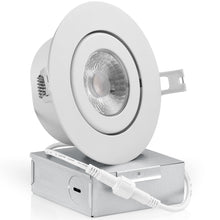 Load image into Gallery viewer, 4 Inch Airtight Recessed LED Lighting, Gimbal, Single CCT
