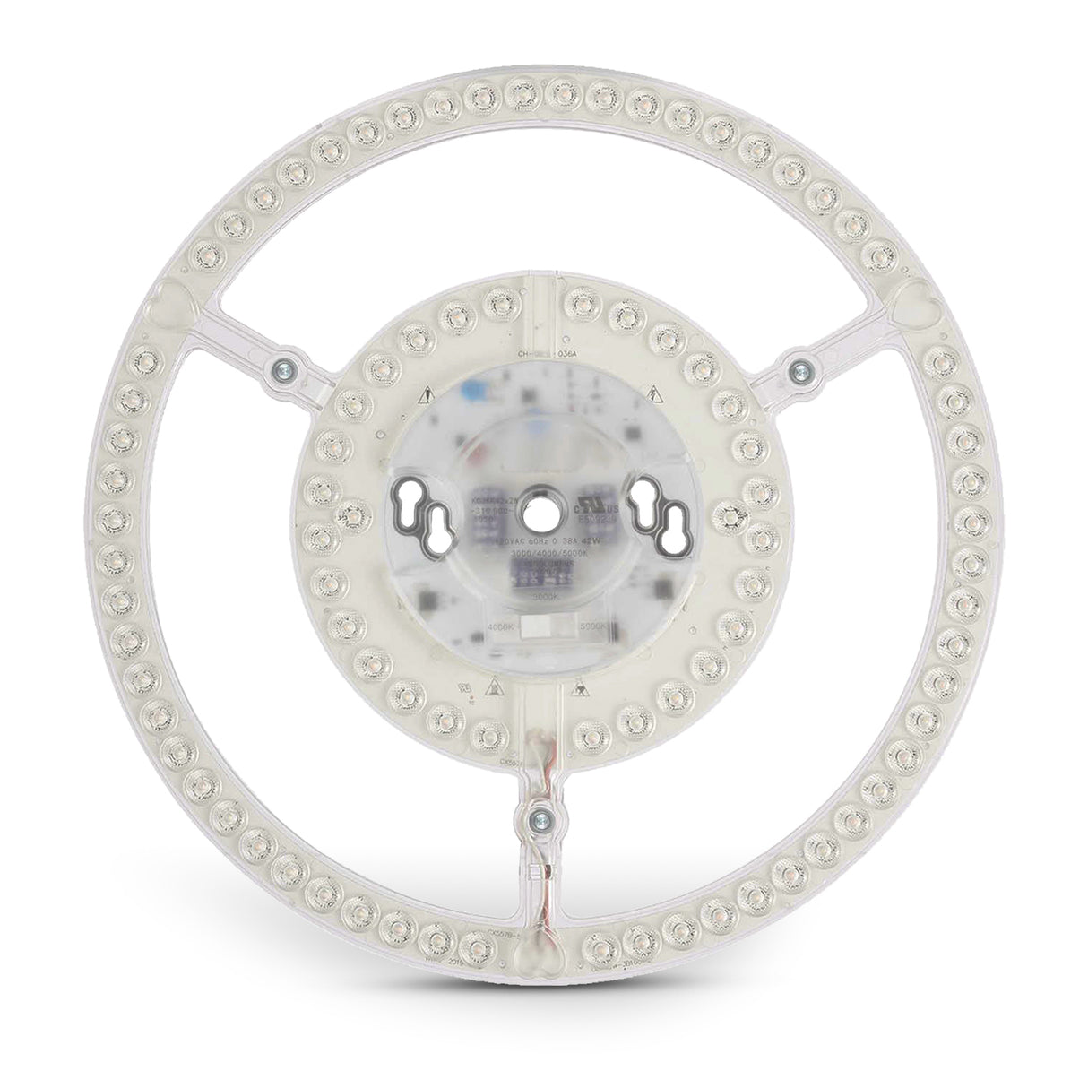 QPlus Panneau de module circulaire LED, lumière de remplacement, 12,2 pouces, 42 W, 4000 lm, 3 CCT (3000 K/4000 K/5000 K), variable, compatible avec les luminaires encastrés de 17 à 20 pouces, certifié Energy Star, répertorié UL, garantie de 5 ans