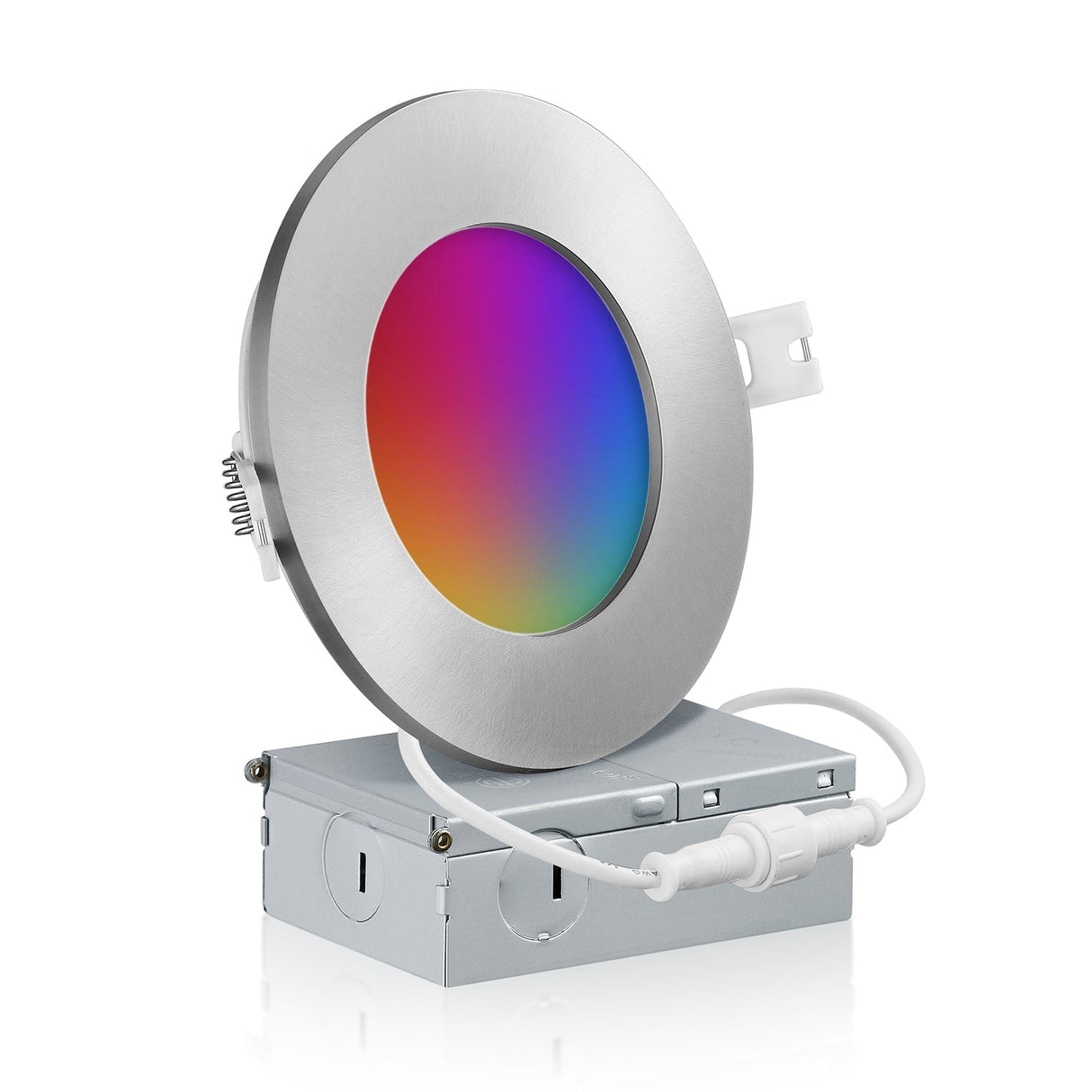 4 Inch Smart Recessed LED Lighting, Slim, WiFi-No Hub, RGB 16 Million Colors & Tunable White (2700K-6500K), Wet Rated, Works with Alexa & Google Assistant (Trims separate)