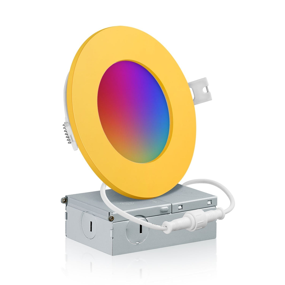 4 Inch Smart Recessed LED Lighting, Slim, WiFi-No Hub, RGB 16 Million Colors & Tunable White (2700K-6500K), Wet Rated, Works with Alexa & Google Assistant (Trims separate)