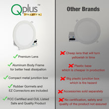 Load image into Gallery viewer, 8 Inch Recessed LED Lighting, Slim, 4CCT Color Selectable from Wall Switch, Wet Rated
