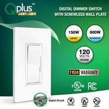 Load image into Gallery viewer, QPlus Premium 3Way 2nd Generation Dimmer Switch - cUL &amp; FCC Certified (Digital Circuit)
