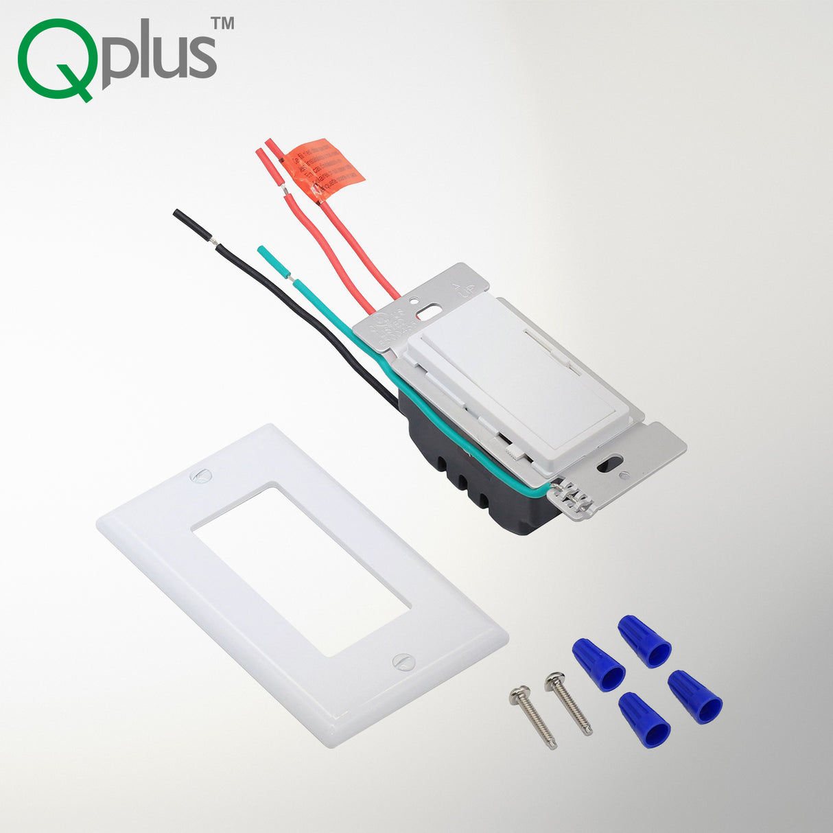 Gradateur LED 3 voies QPlus avec plaque murale - Certifié cUL et FCC