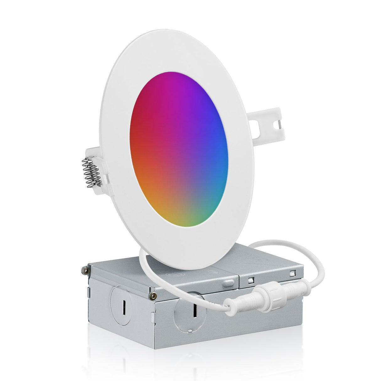 4 Inch Smart Recessed LED Lighting, Slim, WiFi-No Hub, RGB 16 Million Colors & Tunable White (2700K-6500K), Wet Rated, Works with Alexa & Google Assistant (Trims separate)