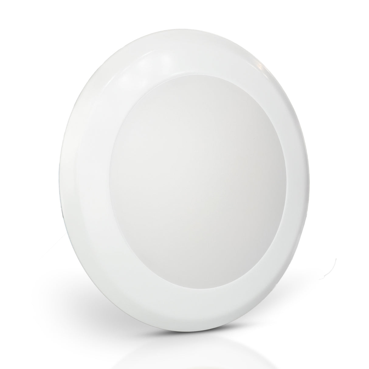 QPlus Plafonnier LED rond à intensité variable de 7,5 pouces, 15 W/1 050 lumens