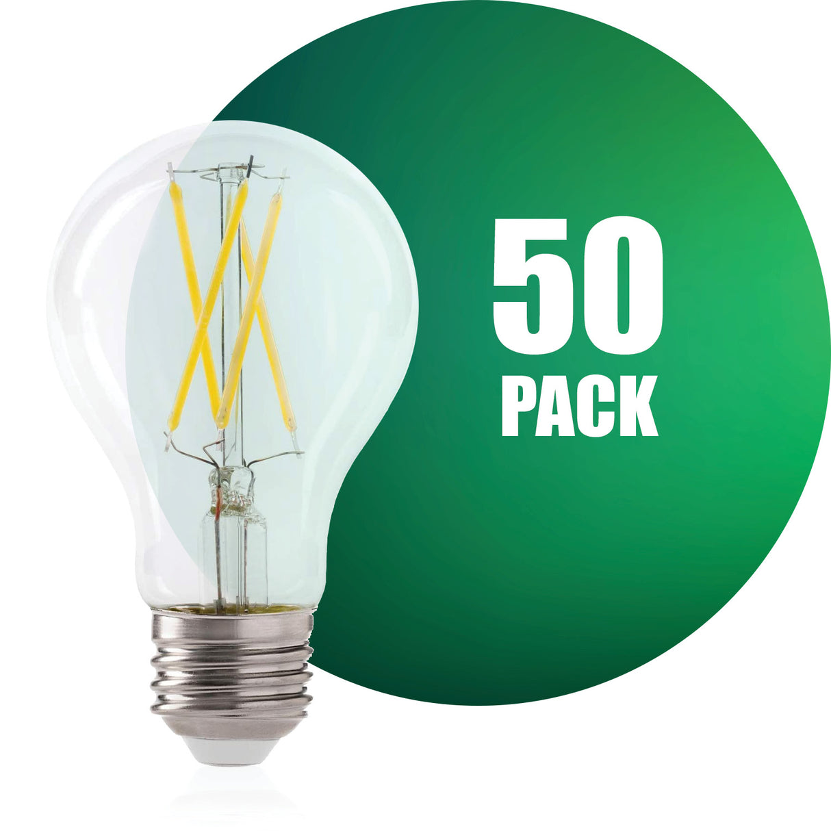 QPlus Ampoule LED à filament photocellule A19, 9 W, 800 lm, 1 CCT (3 000 K/5 000 K), non variable, capteur du crépuscule à l'aube, certifié Energy Star, répertorié UL, garantie de 3 ans