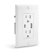 Load image into Gallery viewer, QPLUS 15 Amp Type-C &amp; A Wall Receptacle Outlet, Tamper Resistant 1875W - UL Listed (Wall Plates &amp; Screws Included)
