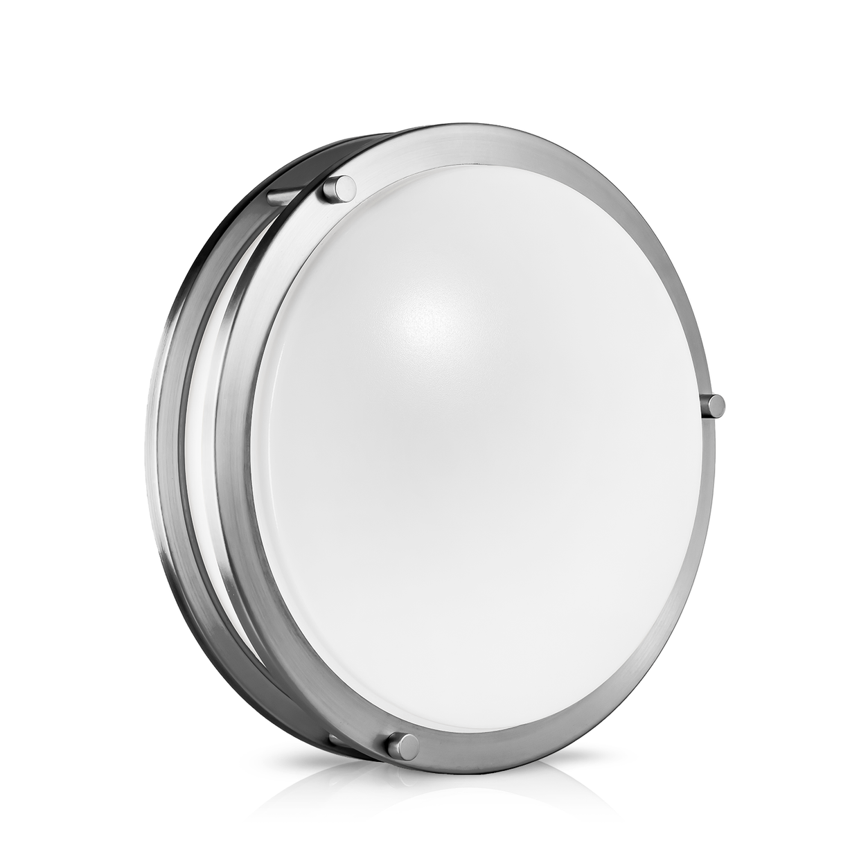 QPlus Plafonnier LED encastré 30,5 cm, double anneau 18 watts 1200 lm, intensité variable