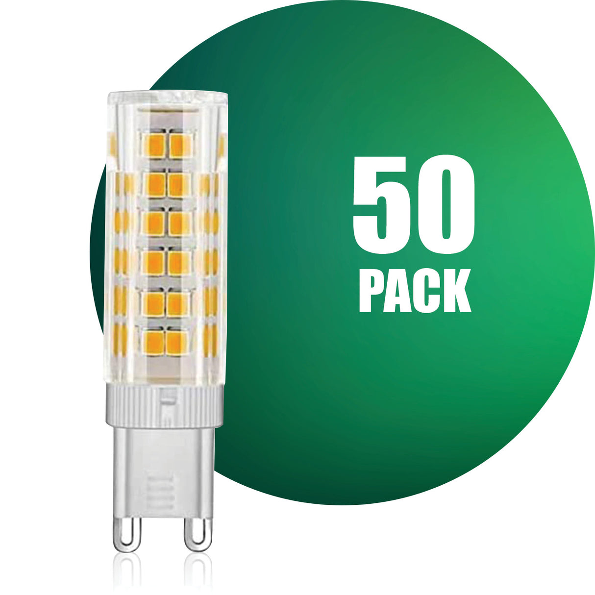 Ampoule LED QPlus G9, 4 W, 350 lm/5 W, 500 lm, 1 CCT (3 000 K/4 000 K/5 000 K/6 000 K), à intensité variable, certifié Energy Star, répertorié UL, garantie de 3 ans.