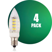 Load image into Gallery viewer, QPlus G9 LED Light Bulb, 4W, 350LM, 1CCT(3000K/4000K/5000K), Dimmable, E12 Screw Base, Energy Star Certified, UL Listed, 3 Year Warranty

