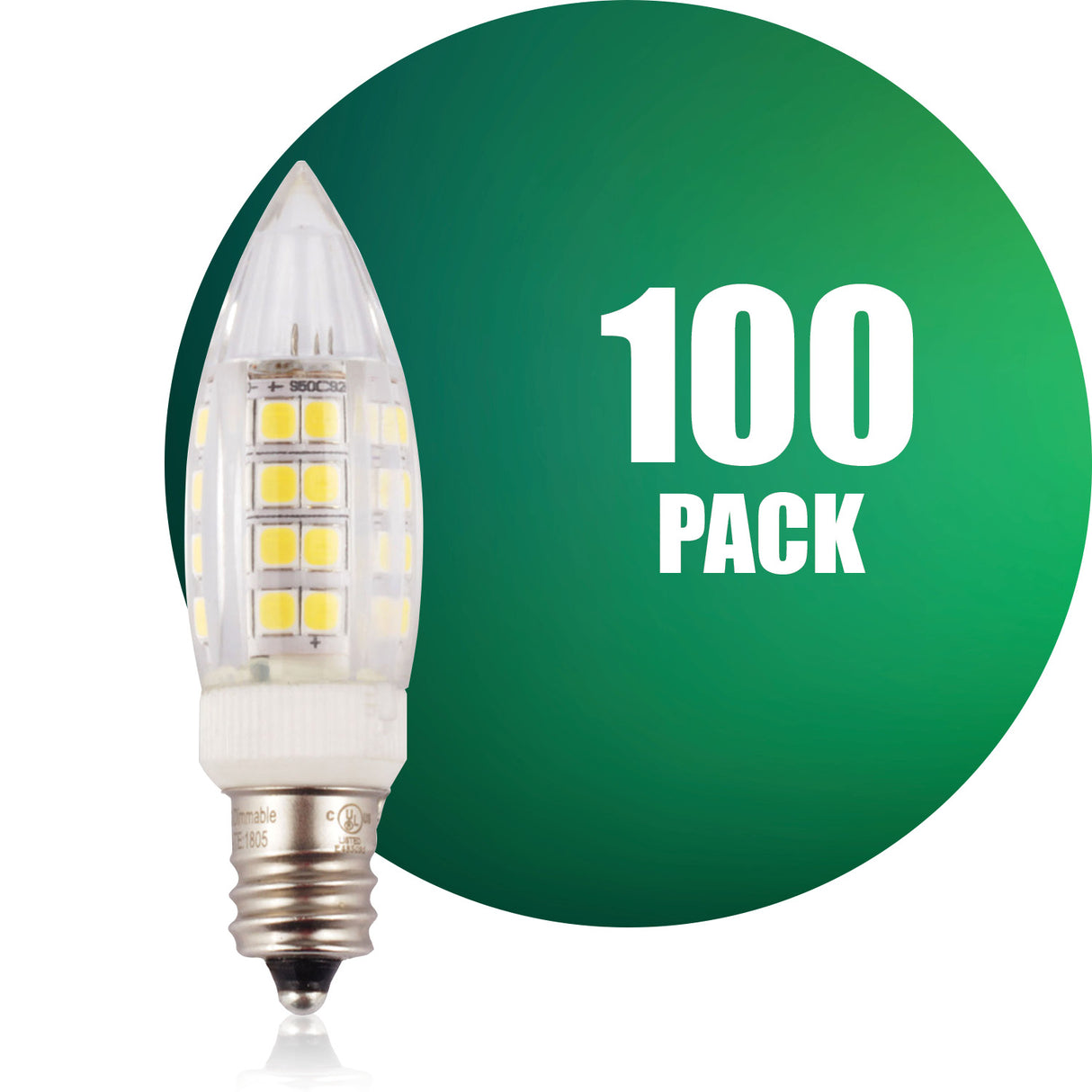 Ampoule LED QPlus G9, 4 W, 350 lm, 1 CCT (3 000 K/4 000 K/5 000 K), à intensité variable, culot à vis E12, certifié Energy Star, répertorié UL, garantie de 3 ans.