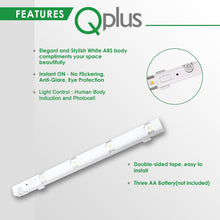 Load image into Gallery viewer, QPlus LED Motion Sensor Under Cabinet/Closet Light Sticks (3000K &amp; 4000K) Set of 3
