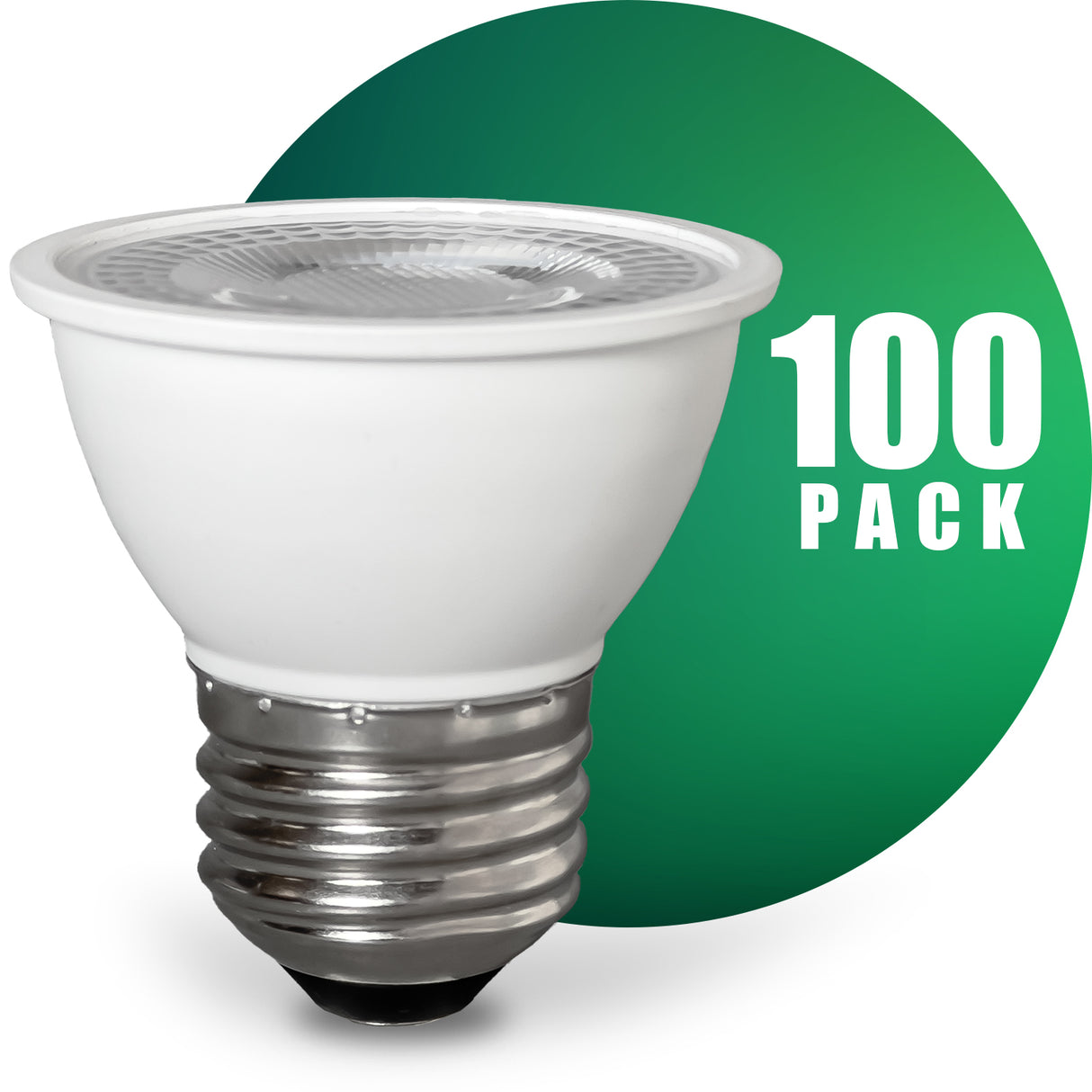 Ampoule LED encastrable QPlus PAR16, 7 W, 500 lm, 1 CCT (2 700 K/3 000 K/4 000 K/5 000 K/6 500 K), angle de faisceau 40°, intensité variable, culot à vis moyen E26, col court, certifié Energy Star, liste UL, garantie 3 ans.