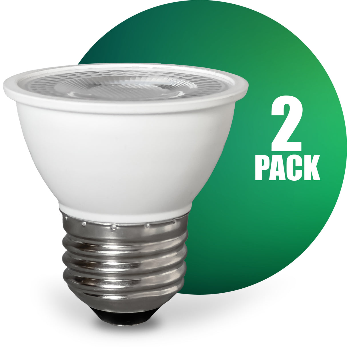 Ampoule LED encastrable QPlus PAR16, 7 W, 500 lm, 1 CCT (2 700 K/3 000 K/4 000 K/5 000 K/6 500 K), angle de faisceau 40°, intensité variable, culot à vis moyen E26, col court, certifié Energy Star, liste UL, garantie 3 ans.