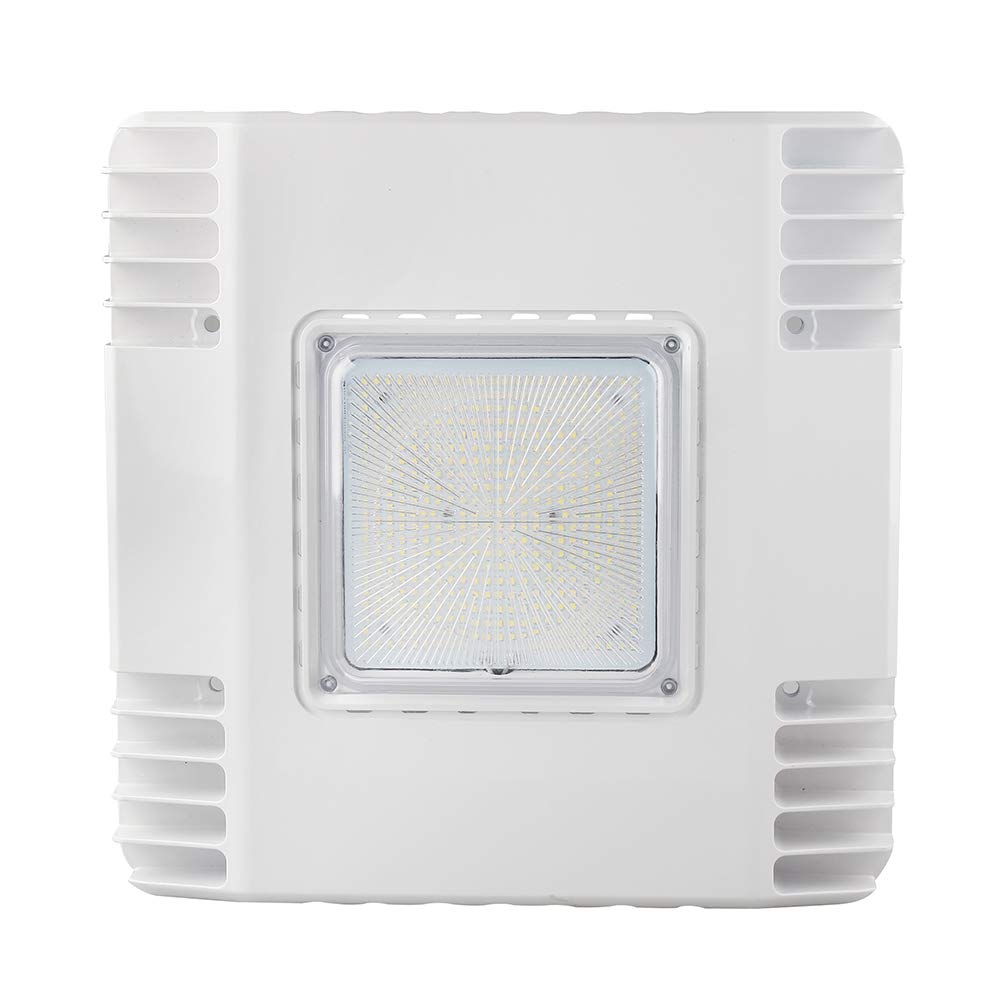 QPLUS Lampe LED pour auvent pour station service – Lumière du jour 5 000 K – IP65/cULus 130 watts/14 528 lumens