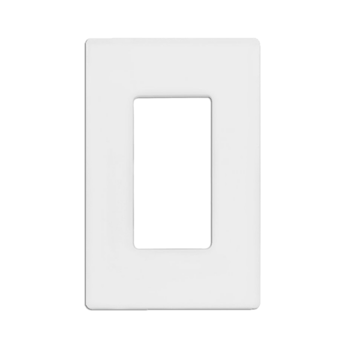 QPlus 1, 2, 3, 4 Gang Screwless Wall Plate, Standard Outlet Cover for Light Switch, Dimmer, GFCI and USB Receptacle for Residential and Commercial Use - White