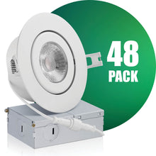 Load image into Gallery viewer, 4 Inch Airtight Recessed LED Lighting, Gimbal, Single CCT
