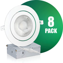 Load image into Gallery viewer, 6 Inch Recessed LED Lighting, Gimbal, Single CCT
