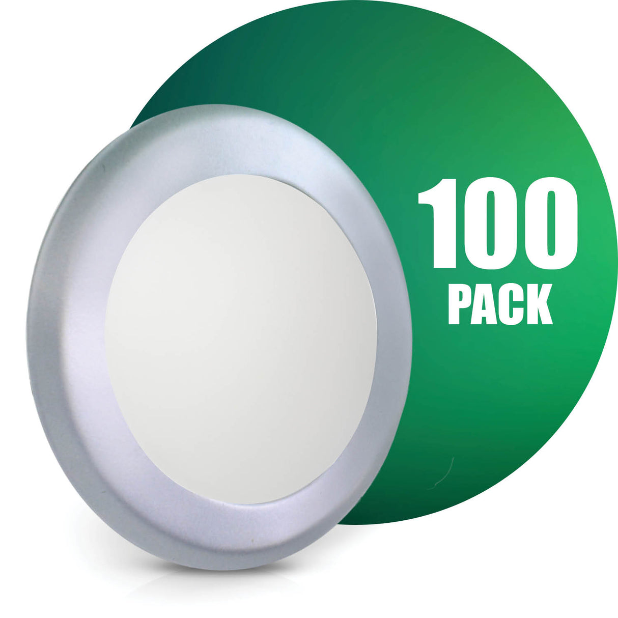 QPlus Plafonnier LED rond à intensité variable de 7,5 pouces, 15 W/1 050 lumens