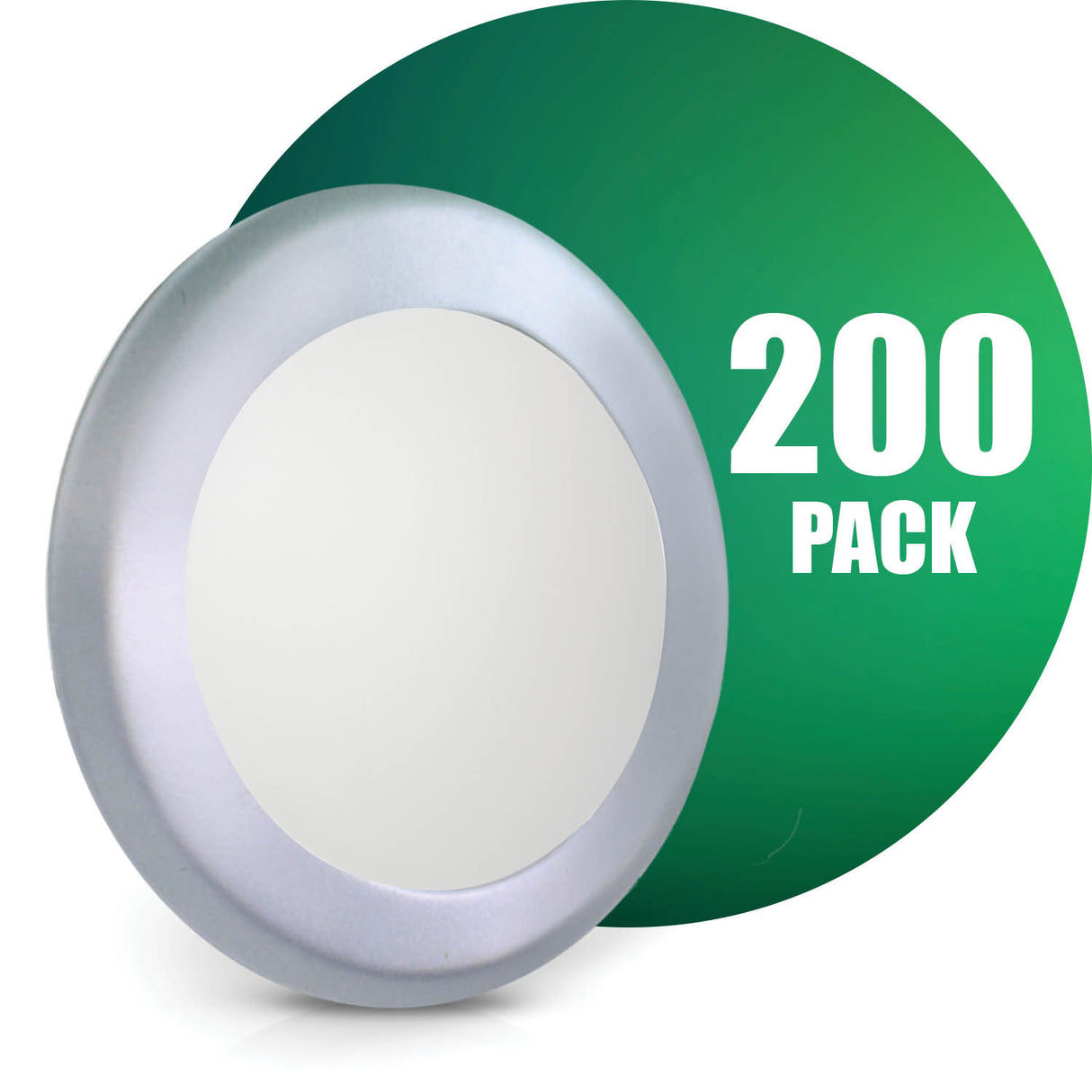 QPlus Plafonnier LED rond à intensité variable de 7,5 pouces, 15 W/1 050 lumens