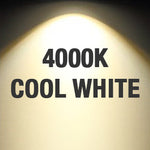 4 Inch Recessed LED Lighting, Slim, Single CCT, Yellow Trim