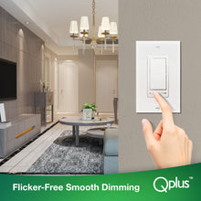 Load image into Gallery viewer, QPlus Universal Dimmer Switch 3 Way and Single-Pole - cUL &amp; FCC Certified
