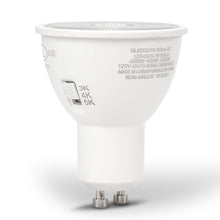Load image into Gallery viewer, QPlus GU10 LED Track Light Bulb, 7W, 500LM, 3CCT(3000K/4000K/5000K), Beam Angle 90°, Dimmable, Energy Star Certified, UL Listed, 3 Year Warranty
