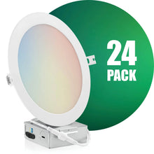 Load image into Gallery viewer, 8 Inch Recessed LED Lighting, Slim, 5CCT Color Selectable
