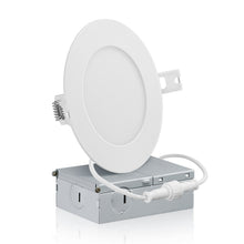 Load image into Gallery viewer, QPlus 4 Inch Slim Recessed LED Pot Lights For Dry &amp; Damp Location