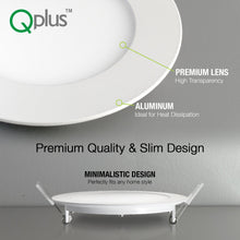 Load image into Gallery viewer, QPlus 4&quot; LED Slim Panel Potlight 10W 750LM Dimmable Brown Trim
