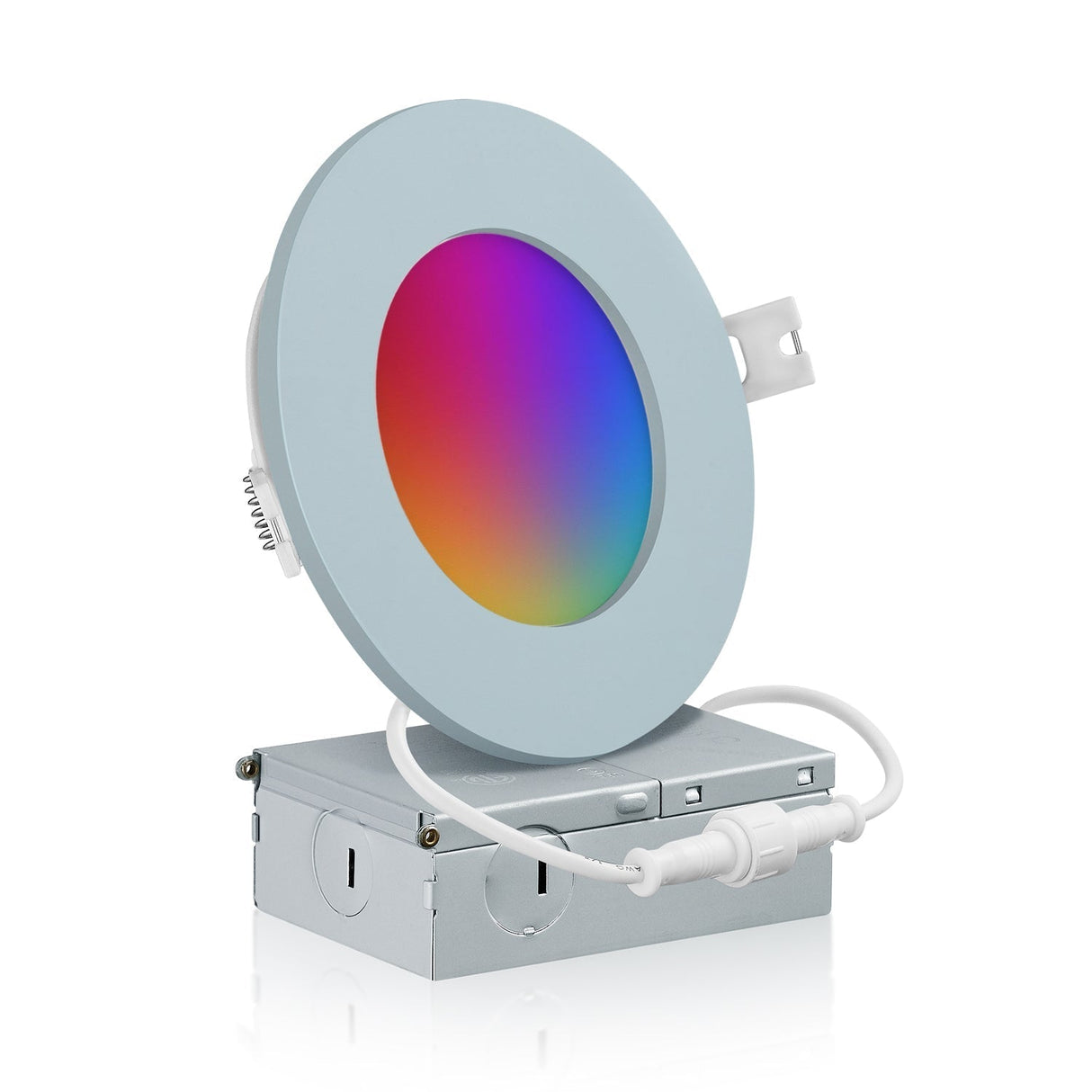 4 Inch Smart Recessed LED Lighting, Slim, WiFi-No Hub, RGB 16 Million Colors & Tunable White (2700K-6500K), Wet Rated, Works with Alexa & Google Assistant