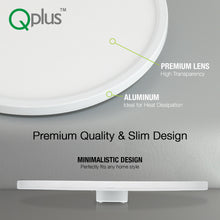 Load image into Gallery viewer, QPlus LED Recessed Smart Flush Mount (WiFi - No Hub),11 Inch, 12W, 850LM, RGB 16 million colors &amp; Tunable White 2700K to 6500K, Dimmable, Energy Star Certified, ETL Listed, Wet Rated, 5 Year Warranty, White Trim