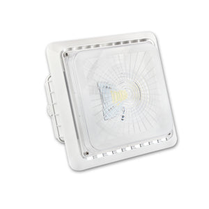 QPLUS Éclairage LED pour auvent de garage/stationnement – ​​40 W – Lumière du jour 5 000 K – IP65/cULus/277 – 480 Volts