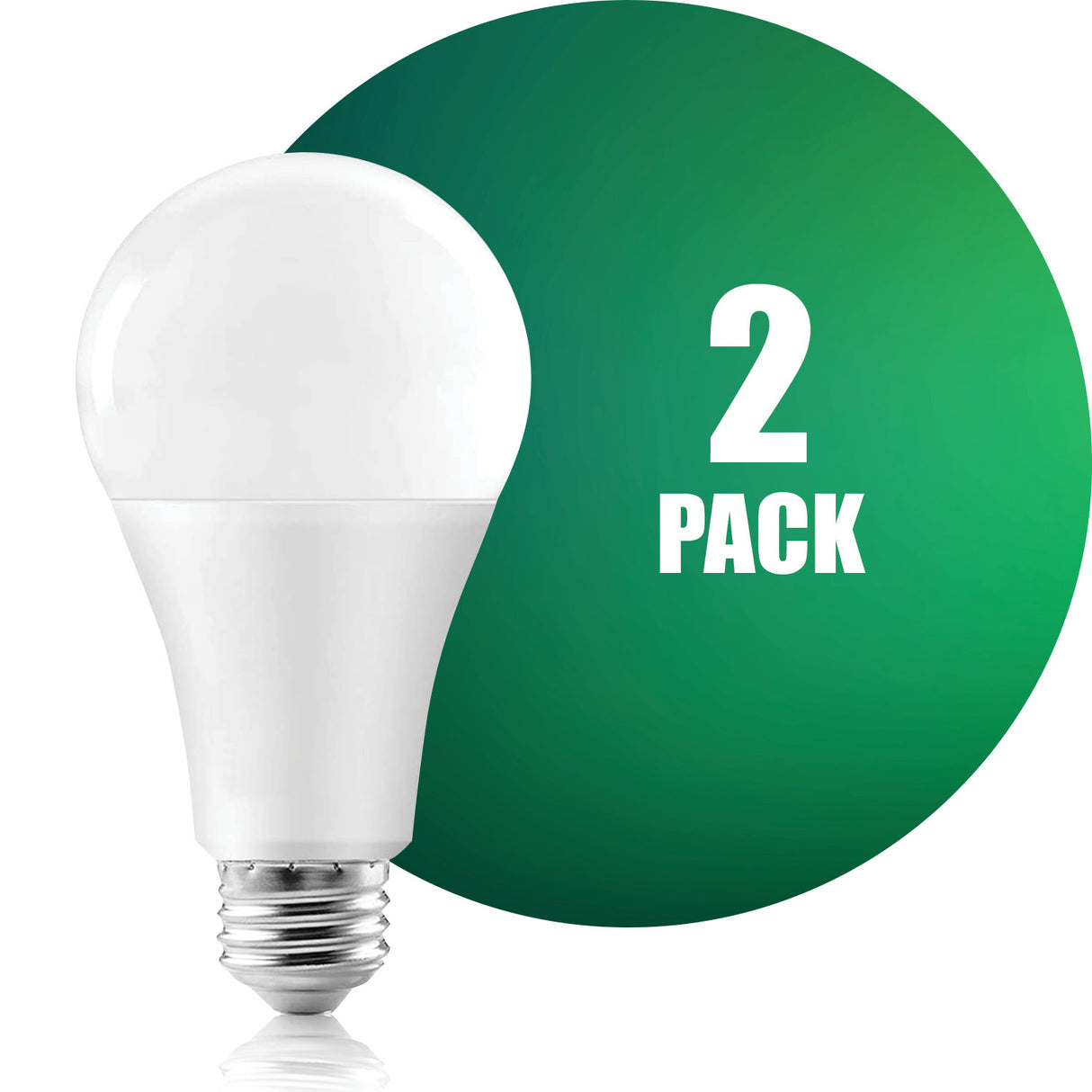 QPlus A21 LED Light Bulb, 16W, 1600LM, 1CCT(2700K), Dimmable, Energy Star Certified, UL Listed, 3 Year Warranty