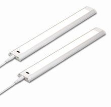 Load image into Gallery viewer, QPlus Hand Sweep Sensor Under Cabinet/Closet LED Lights with Power Adapter (Set of 2) 3000K or 4000K