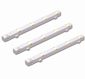 QPlus LED Motion Sensor Under Cabinet/Closet Light Sticks (Set of 3)