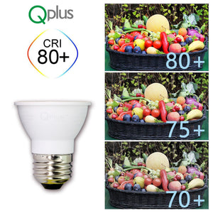 Ampoules LED QPlus PAR16 SIM COB, ampoules de plafond à col court ; 3 ans de garantie