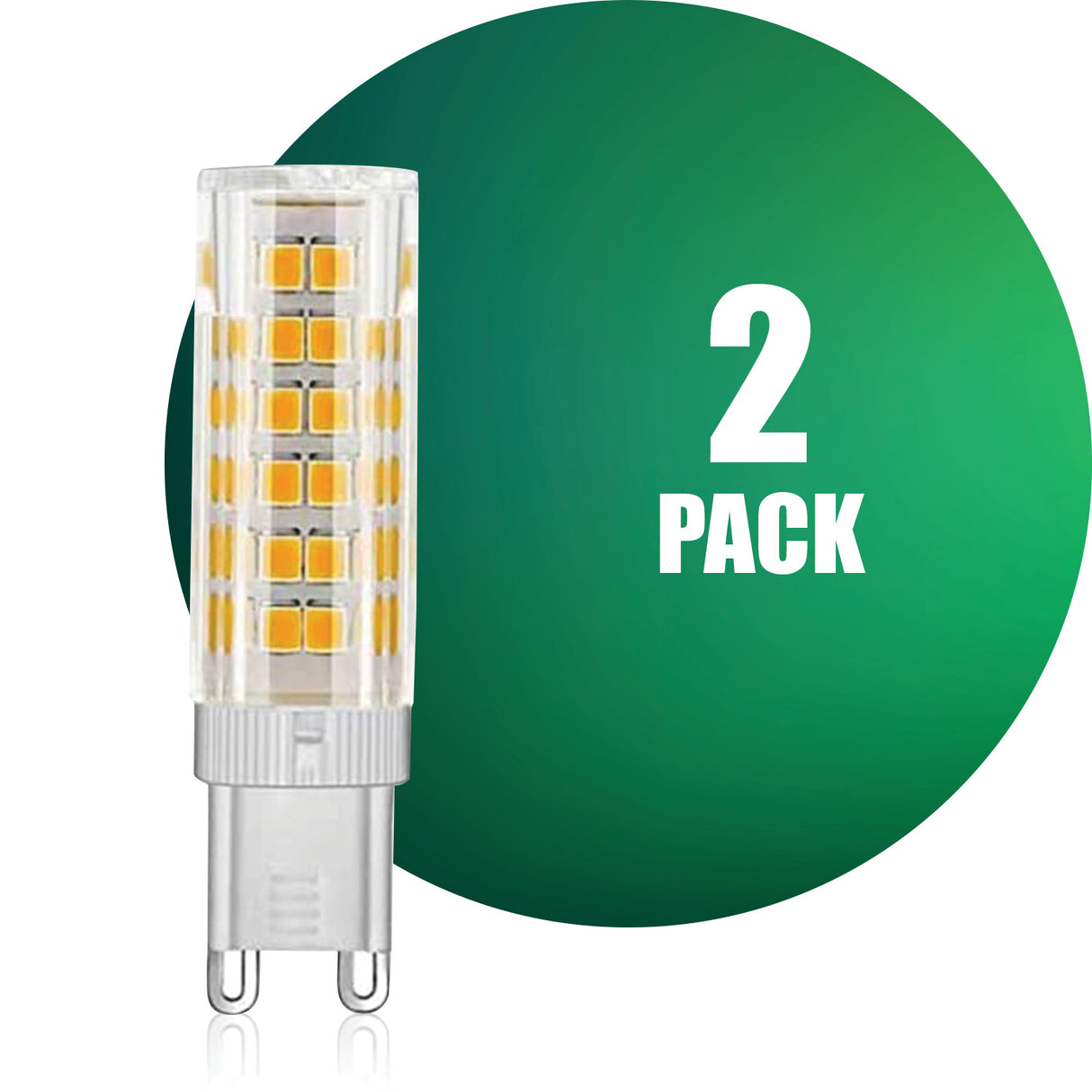 Ampoule LED QPlus G9, 4 W, 350 lm/5 W, 500 lm, 1 CCT (3 000 K/4 000 K/5 000 K/6 000 K), à intensité variable, certifié Energy Star, répertorié UL, garantie de 3 ans. 