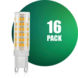 Ampoule LED QPlus G9, 4 W, 350 lm/5 W, 500 lm, 1 CCT (3 000 K/4 000 K/5 000 K/6 000 K), à intensité variable, certifié Energy Star, répertorié UL, garantie de 3 ans. 