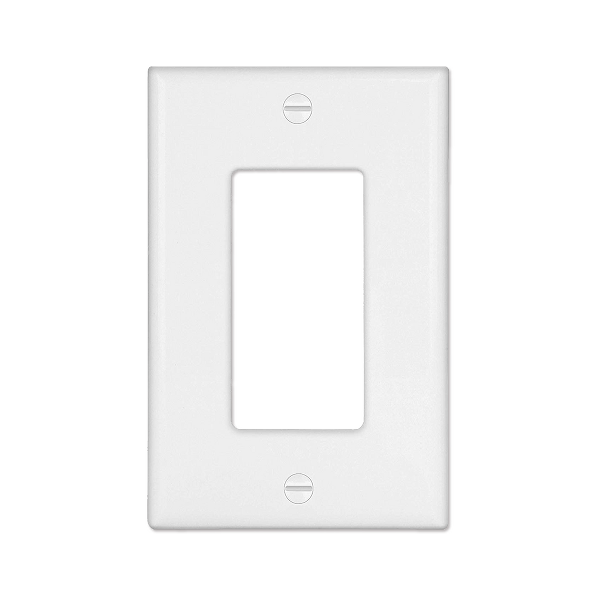 QPlus 1, 2, 3 Gang with Screw Wall Plate, Standard Outlet Cover for Light Switch, Dimmer, GFCI and USB Receptacle for Residential and Commercial Use