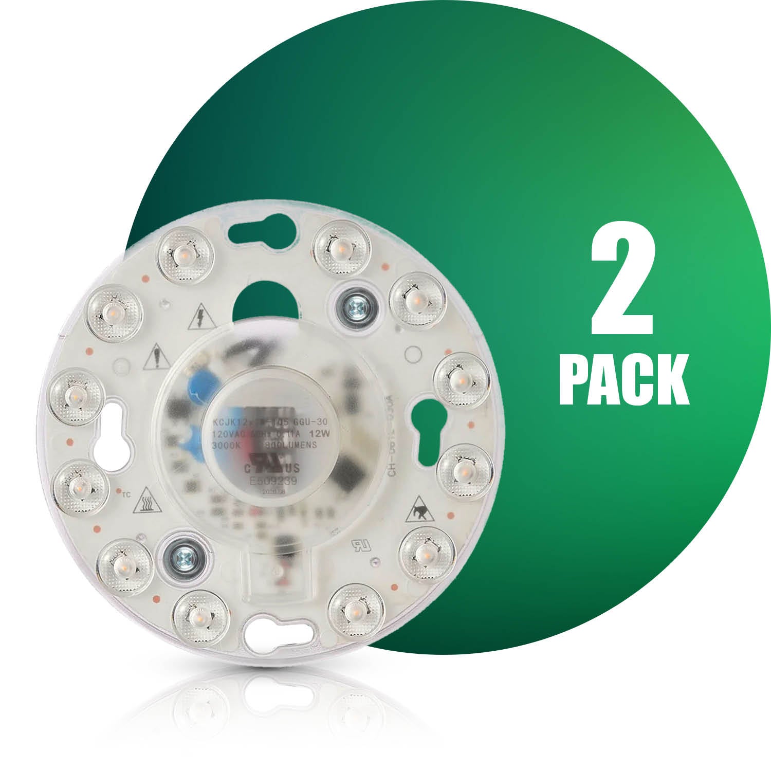 Panneau de module circulaire LED QPlus, lumière de remplacement, 4,1 p