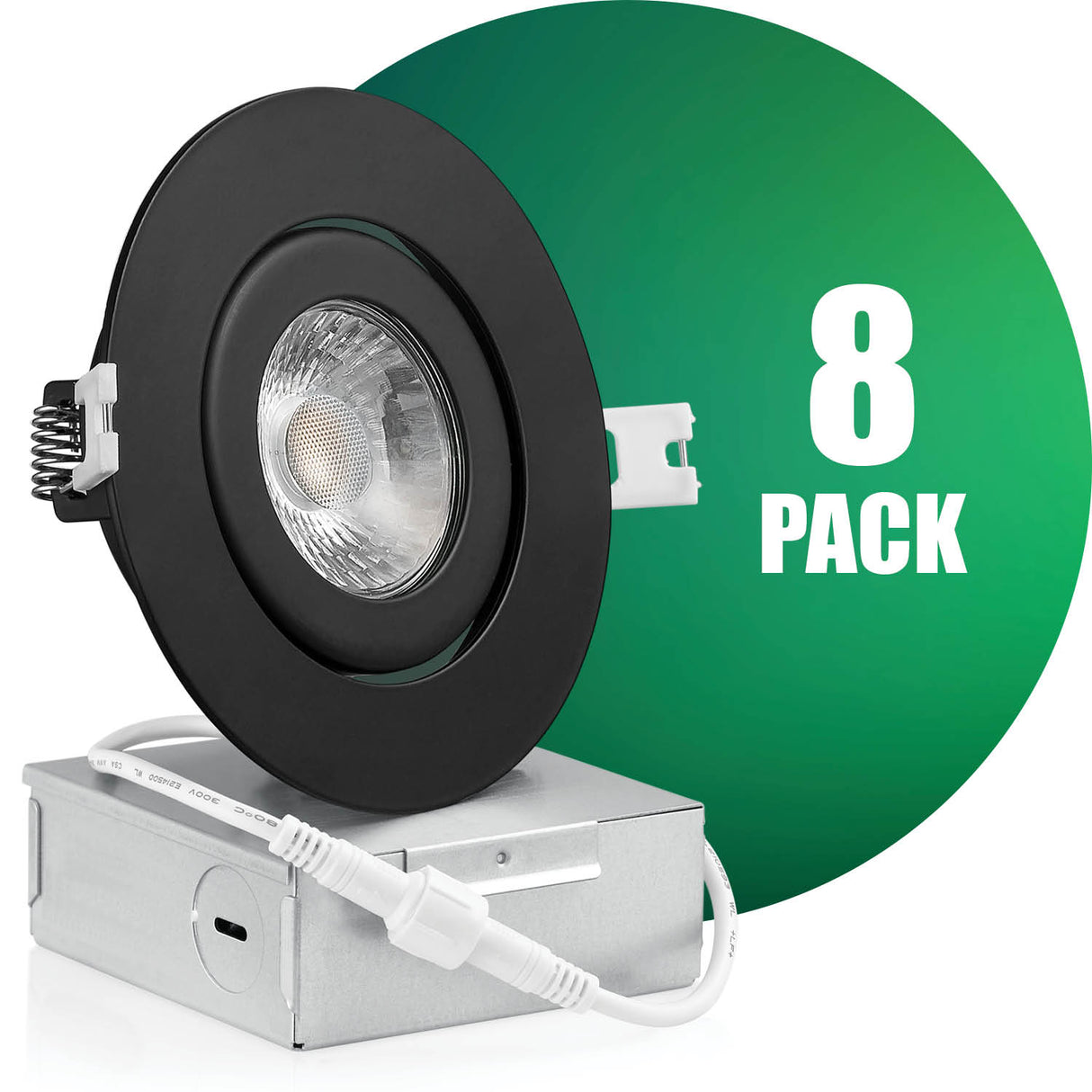 4 Inch Recessed LED Lighting, Gimbal, Single CCT