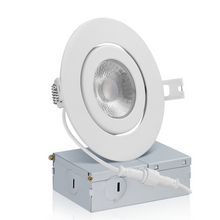 Load image into Gallery viewer, QPlus 4&quot; LED Recessed Gimbal Pot Light 10W, 750LM, Single CCT 
