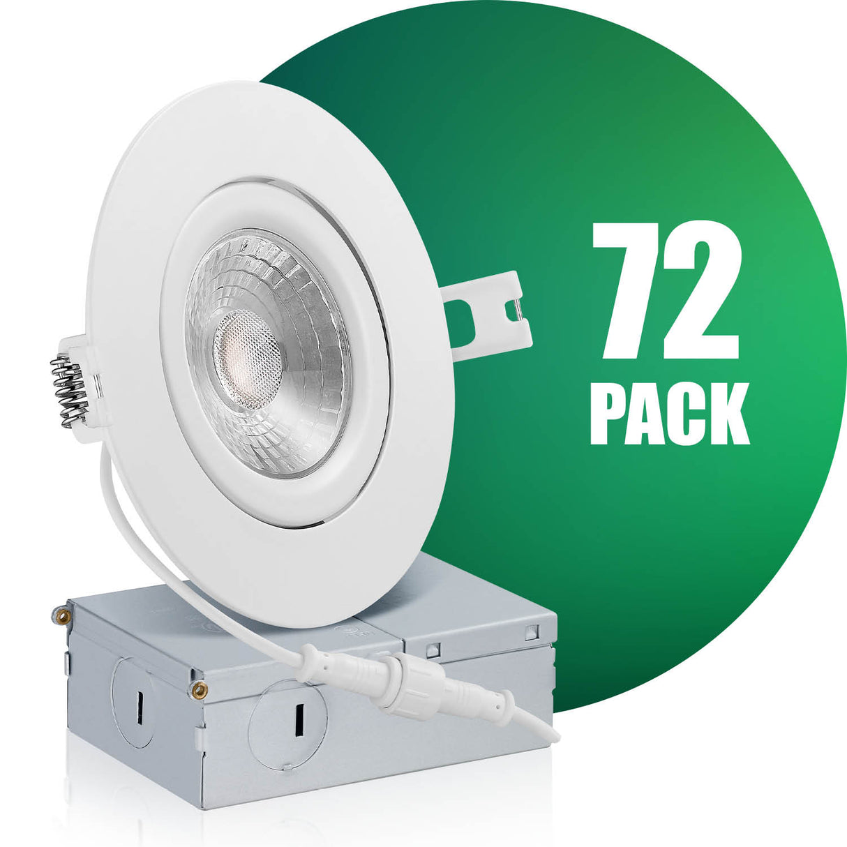 4 Inch Narrow Gap Recessed LED Lighting, Gimbal, Single CCT