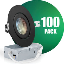 Load image into Gallery viewer, QPlus 4 Inch 5CCT LED Gimbal Pot Light - Dimmable, Energy Star Certified, 5 Year Warranty