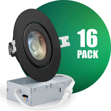 Load image into Gallery viewer, QPlus 4 Inch 5CCT LED Gimbal Pot Light - Dimmable, Energy Star Certified, 5 Year Warranty