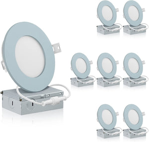 4 Inch Recessed LED Lighting, Slim, 4CCT Color Selectable from Wall Switch, Wet Rated