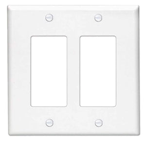QPlus 1, 2, 3 gangs avec plaque murale à vis, couvercle de sortie standard pour interrupteur, variateur, GFCI et prise USB pour usage résidentiel et commercial