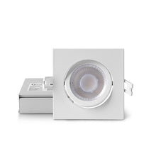 Charger l&#39;image dans la galerie, QPlus 3.5 Inch Slim Square Gimbal Rotatable LED Pot Light - QPlus Home - Brighten Your Life
