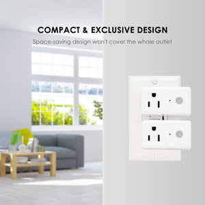 QPlus Smart Plug Socket (WiFi - No Hub) Alexa and Google Voice Control, App Control, Timer Function, FCC and cUL Certified